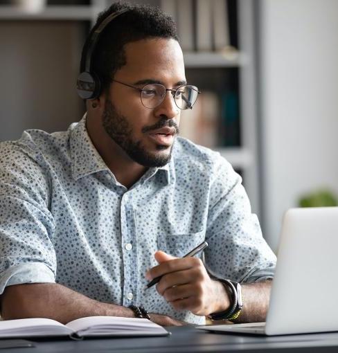 Man on laptop